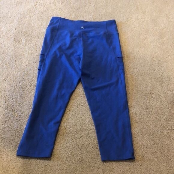 BLUE leggings with vented sides - Picture 6 of 7